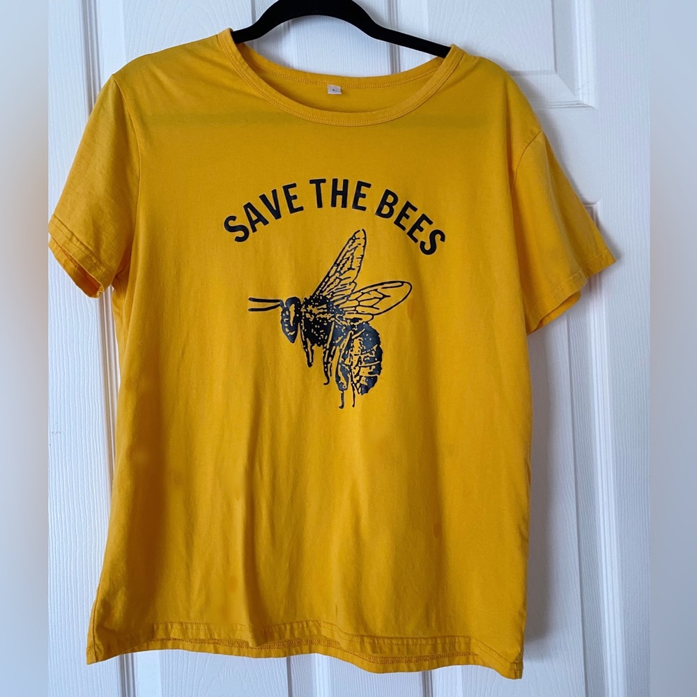 Save the Bees! 🐝100% cotton t-shirt size large
